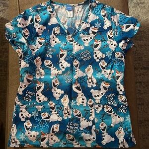Olaf Scrub Top
